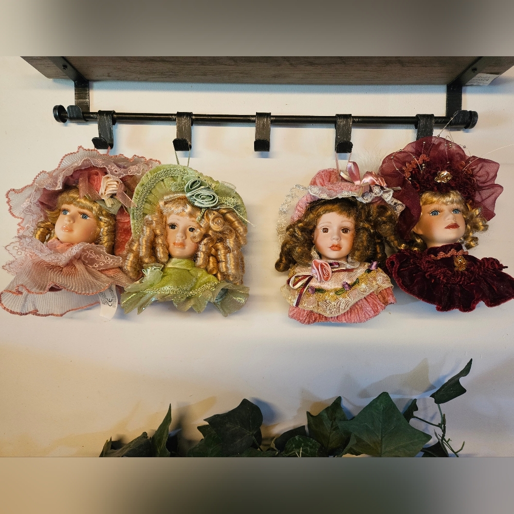 PORCELAIN Doll Heads (4) Really Cool